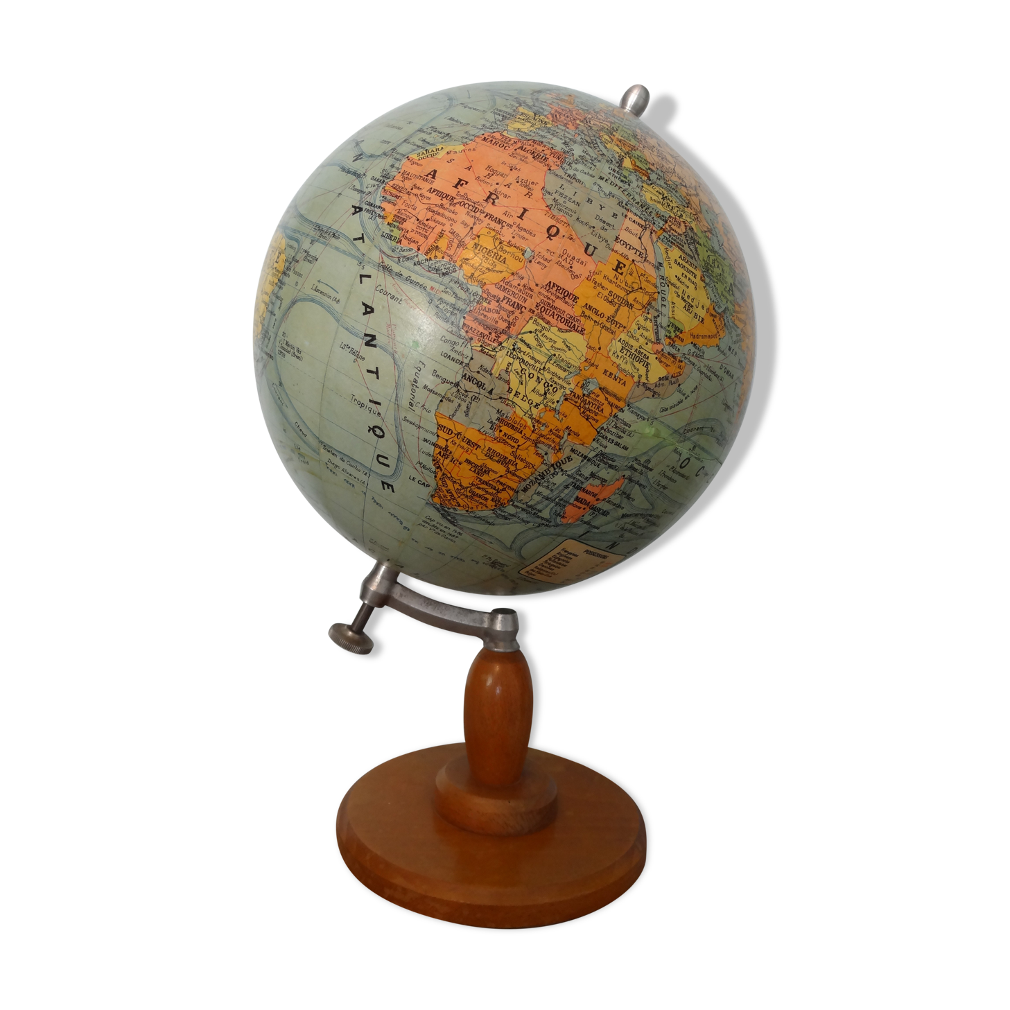 Earth Globe Forest end 19th H39 cm