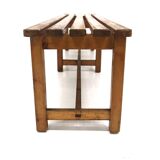 Scandinavian pine bench, Sweden, 1960