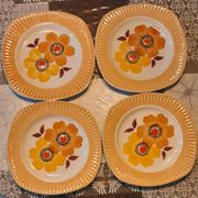 4 vintage plates 1970s mondovi italy