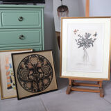 Framed botanical print of butterflies – Buglossum Creticum