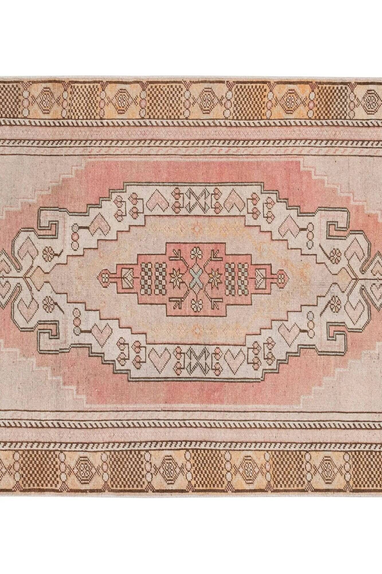 Tapis turc vintage fait main 118x226 cm