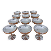 Rémy Letang stainless steel ice cream cups, set of 12