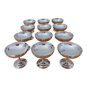 Rémy Letang stainless steel ice cream cups, set of 12
