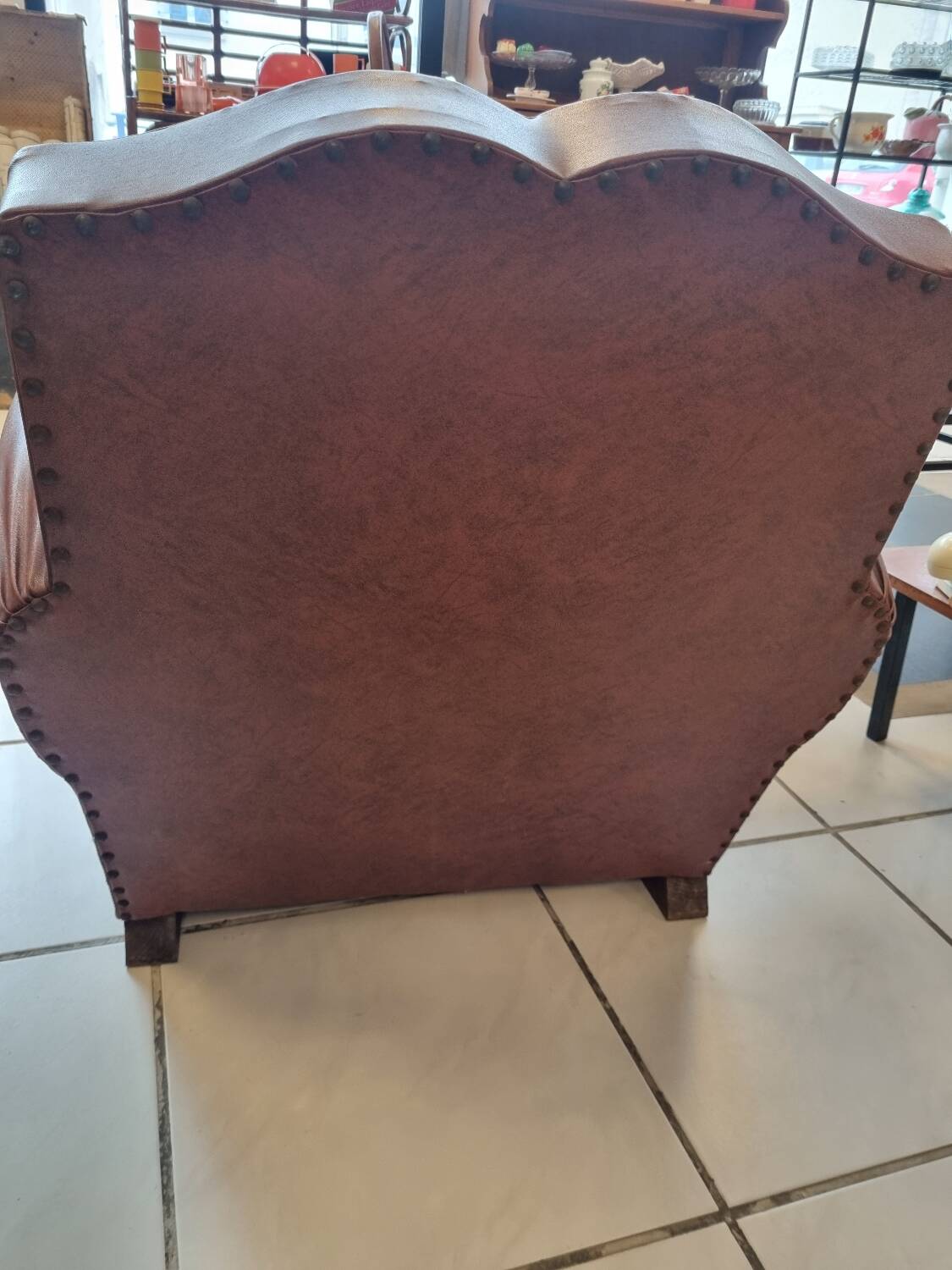 Vintage moustache club chair