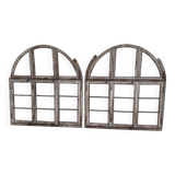 Pair of factory window frames