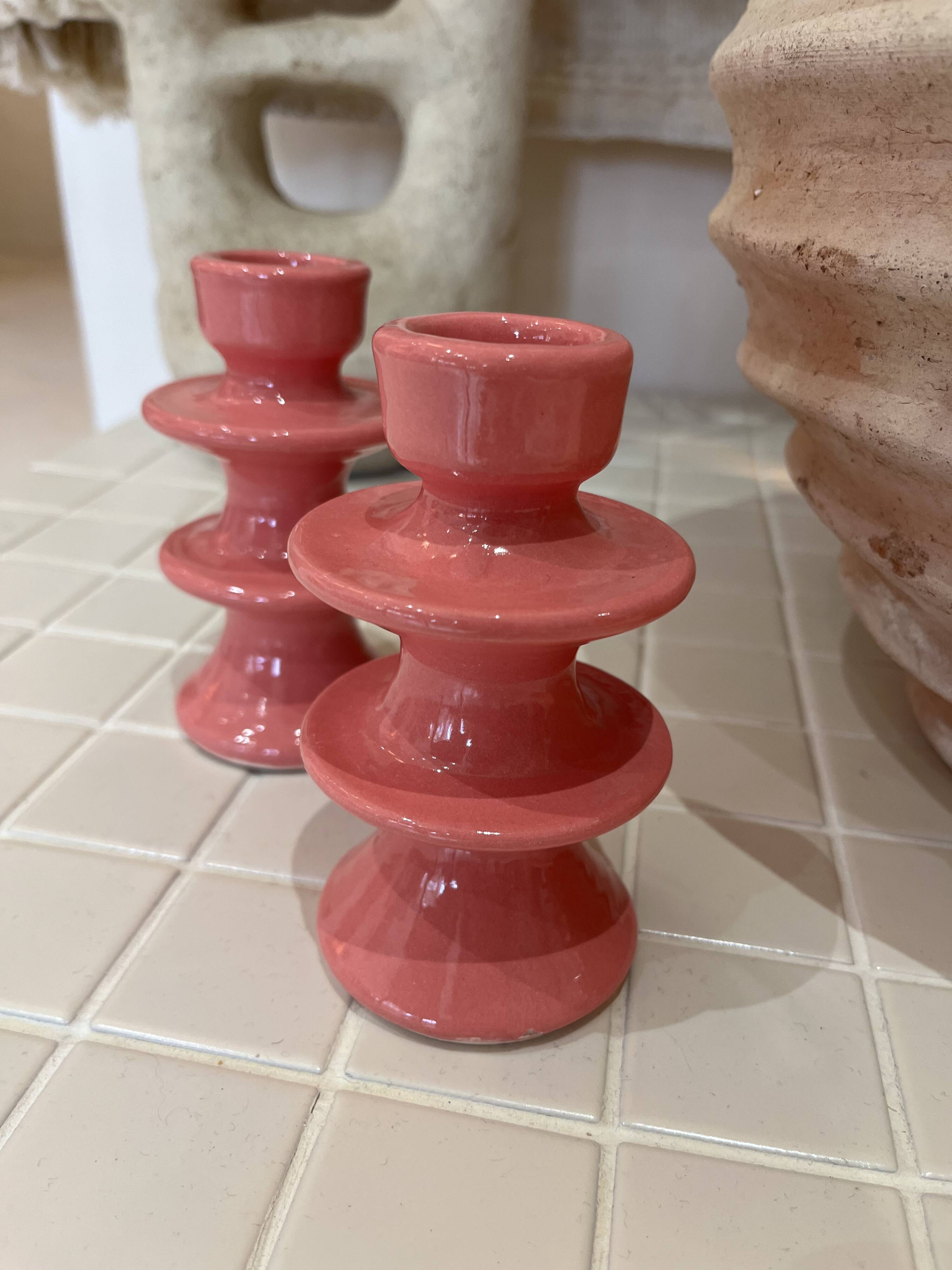 Barbapapa pink candle holder