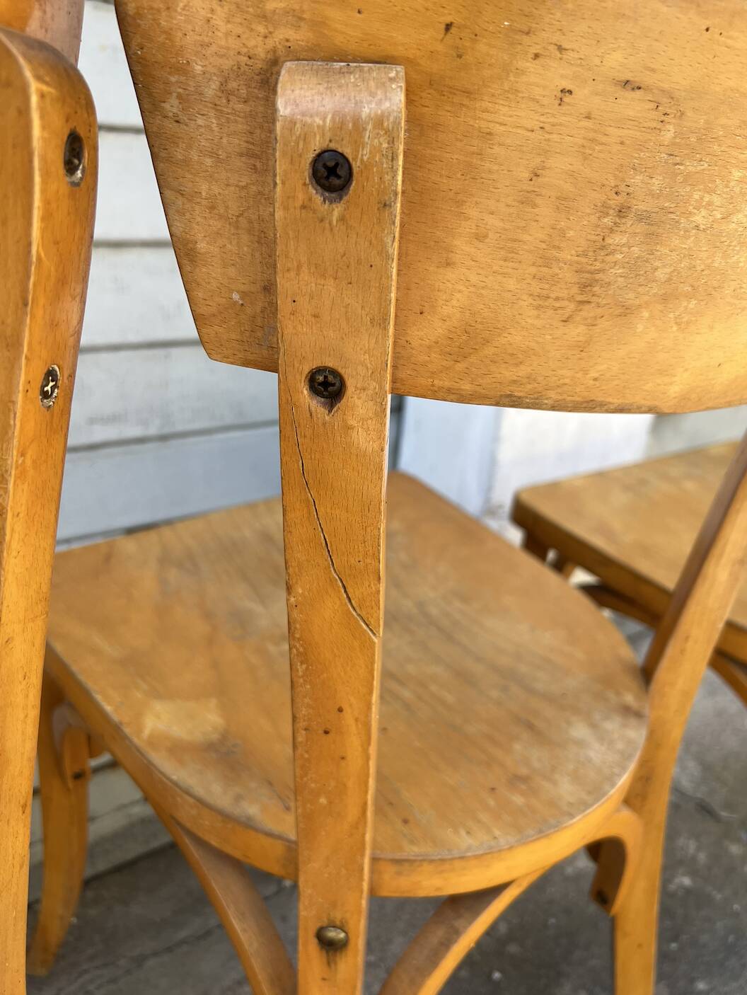 (Lot) 5 Bistro Chairs Luterma (Honey)