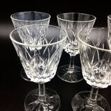 Lot of white wine glasses