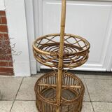 Vintage rattan bar server