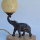 Old art deco elephant night light bedside lamp