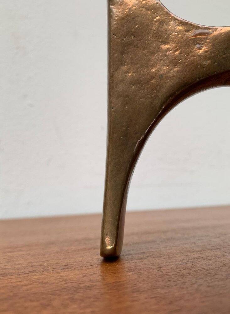 Mid-Century Brutalist Candleholder from Harjes, Germany, 1960s