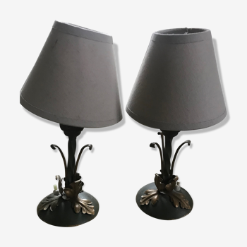 Paire de lampes de chevet