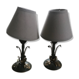 Pair of bedside lamps