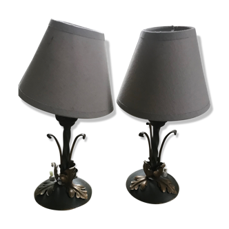 Pair of bedside lamps