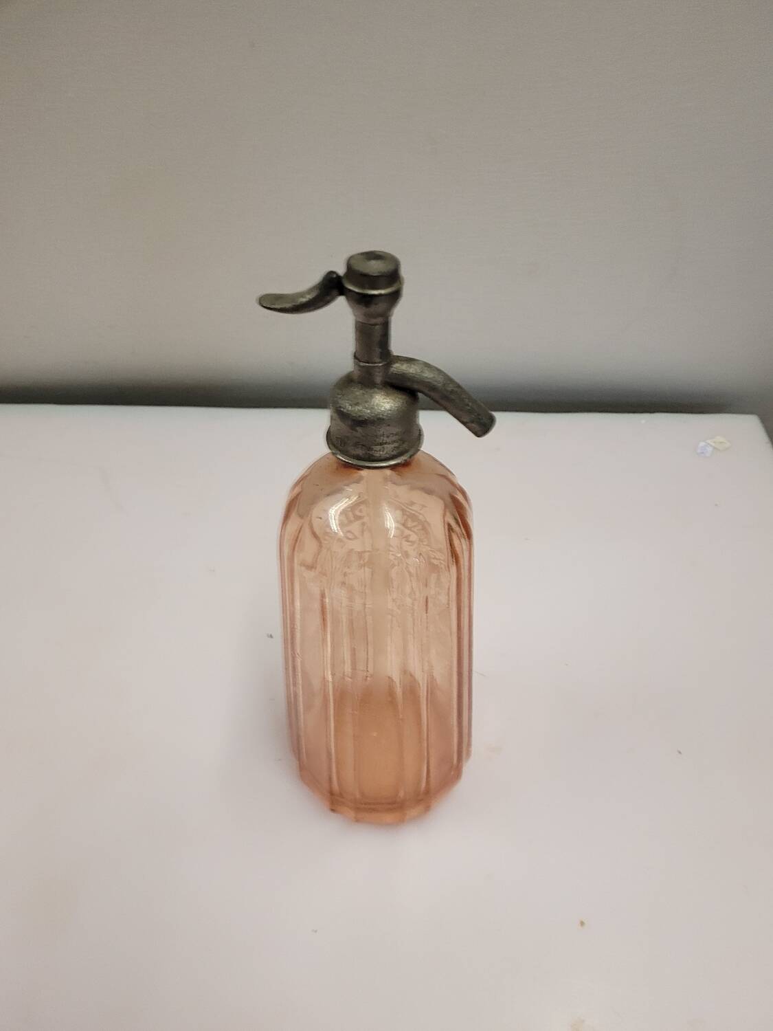 Old Siphon Selzt water bottle with marking