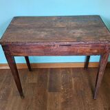 XVIIth century oak table brutalist style