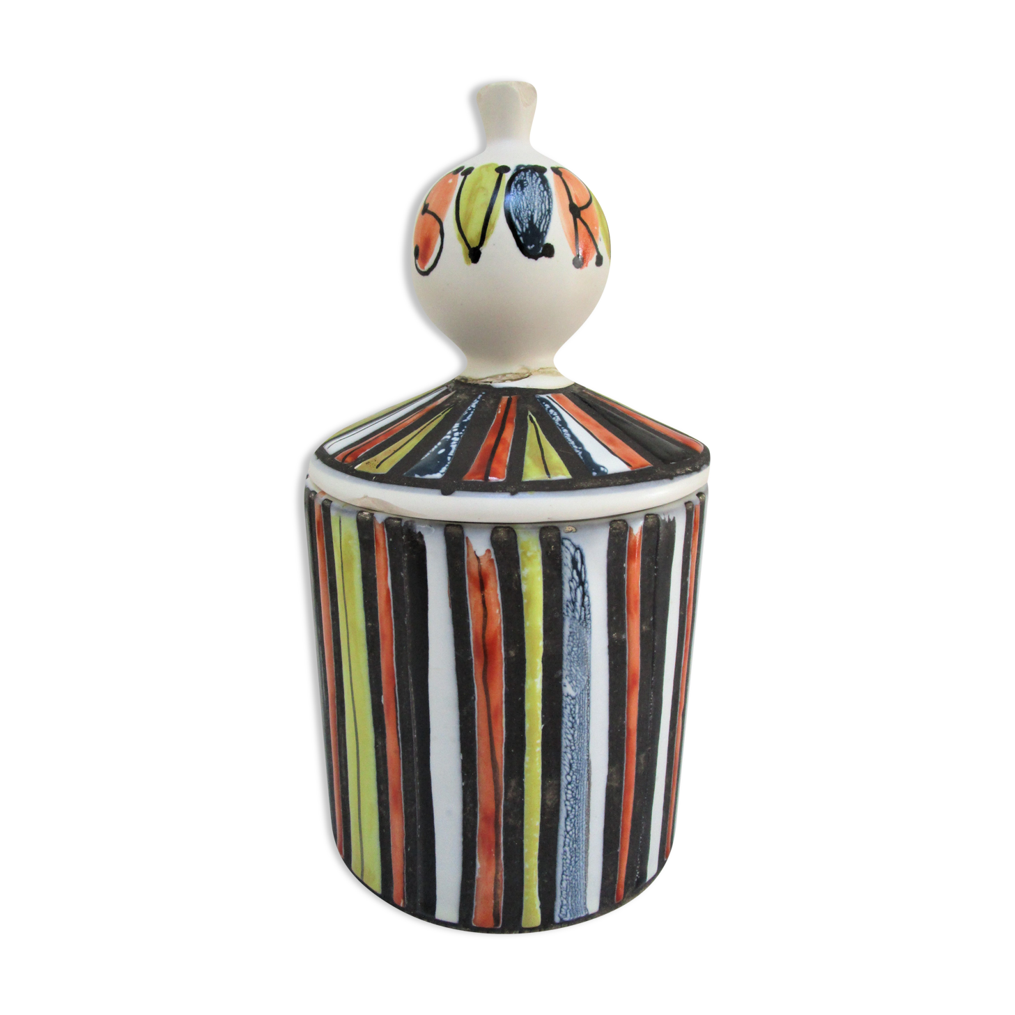 Ceramic sugar pot vallauris decoration pyjamas Roger Capron