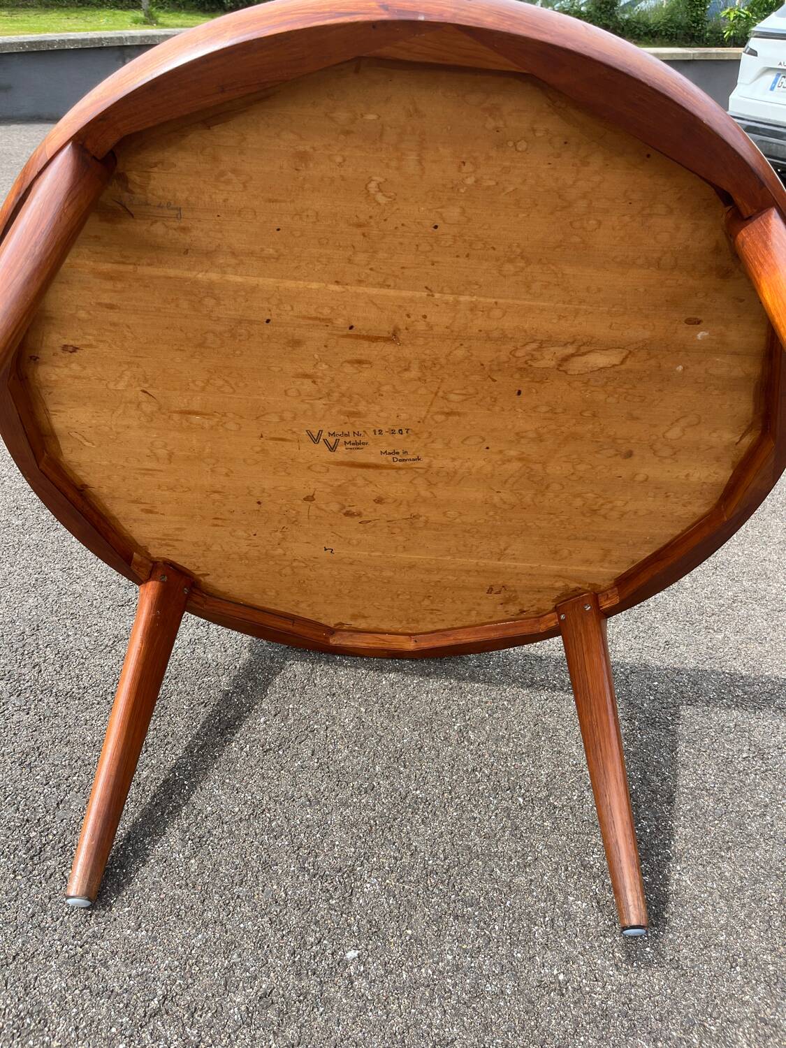 Vintage Scandinavian teak coffee table VV mobler spottrup Danish