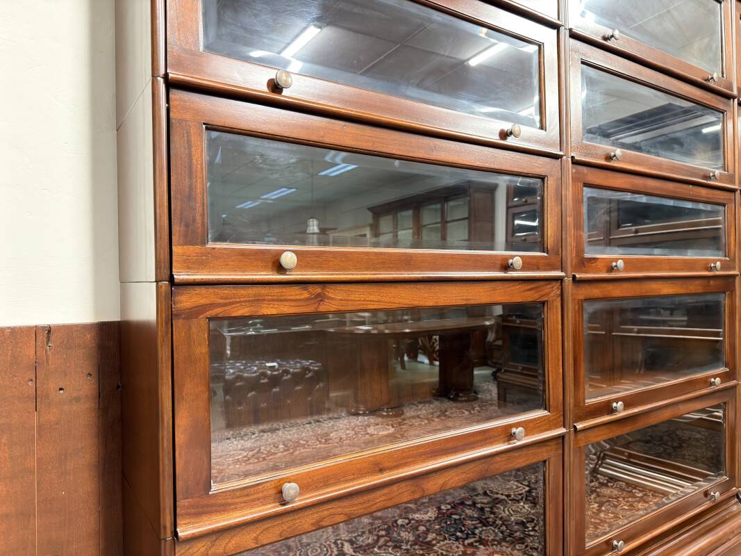 Classic English Globe Wernicke Corner Bookcase