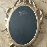 Old mirror gilded resin 29x19 cm
