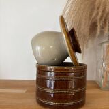 Vintage beurrier à eau en grès du Berry