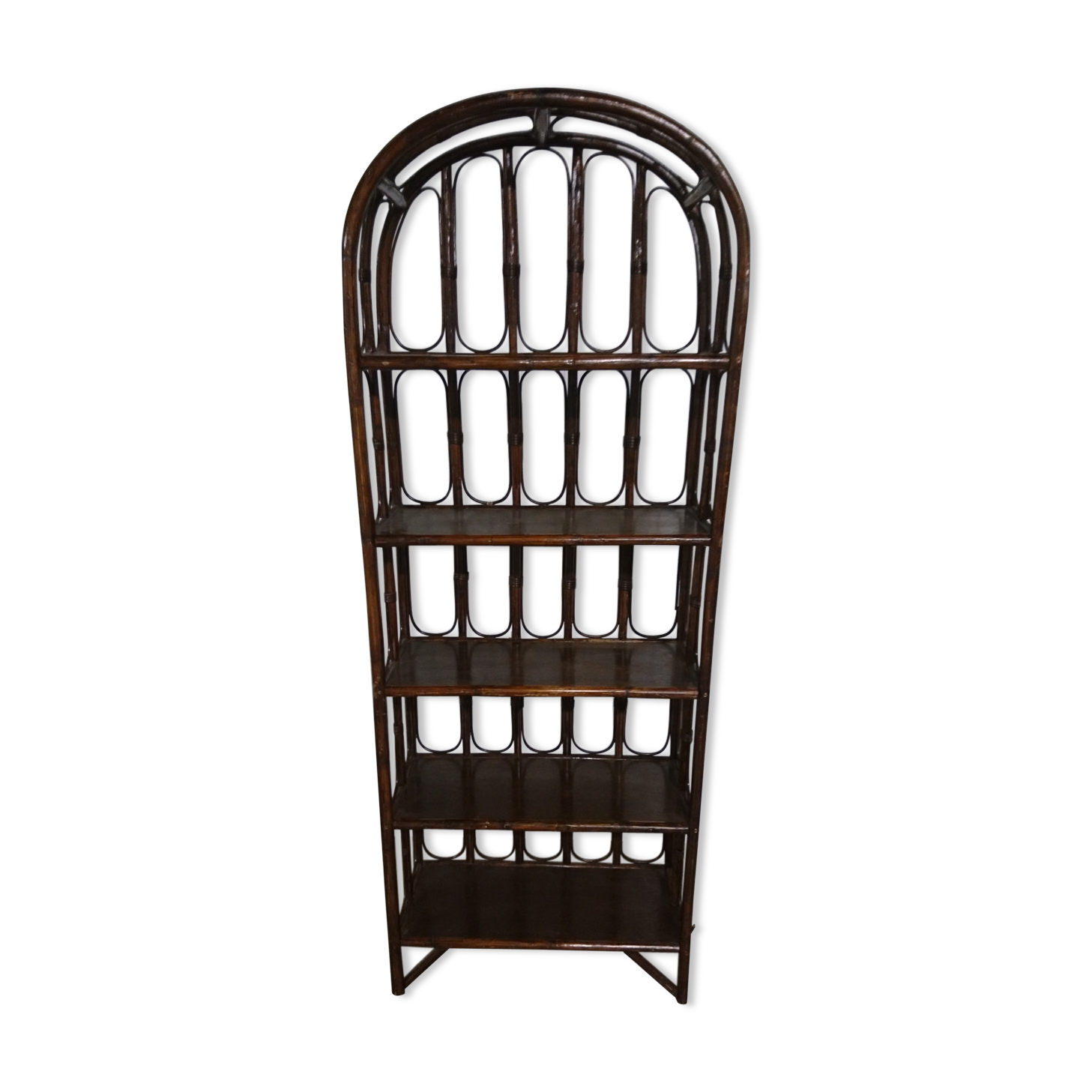 Vintage rattan shelf