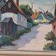 « Scène de village » par Alvar Johansson