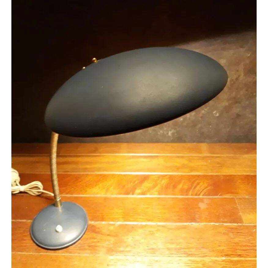 Vintage saucer desk lamp, 50s.