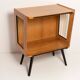 Vintage side table for modern mid-century television, beech wood, Poland, 1960s.