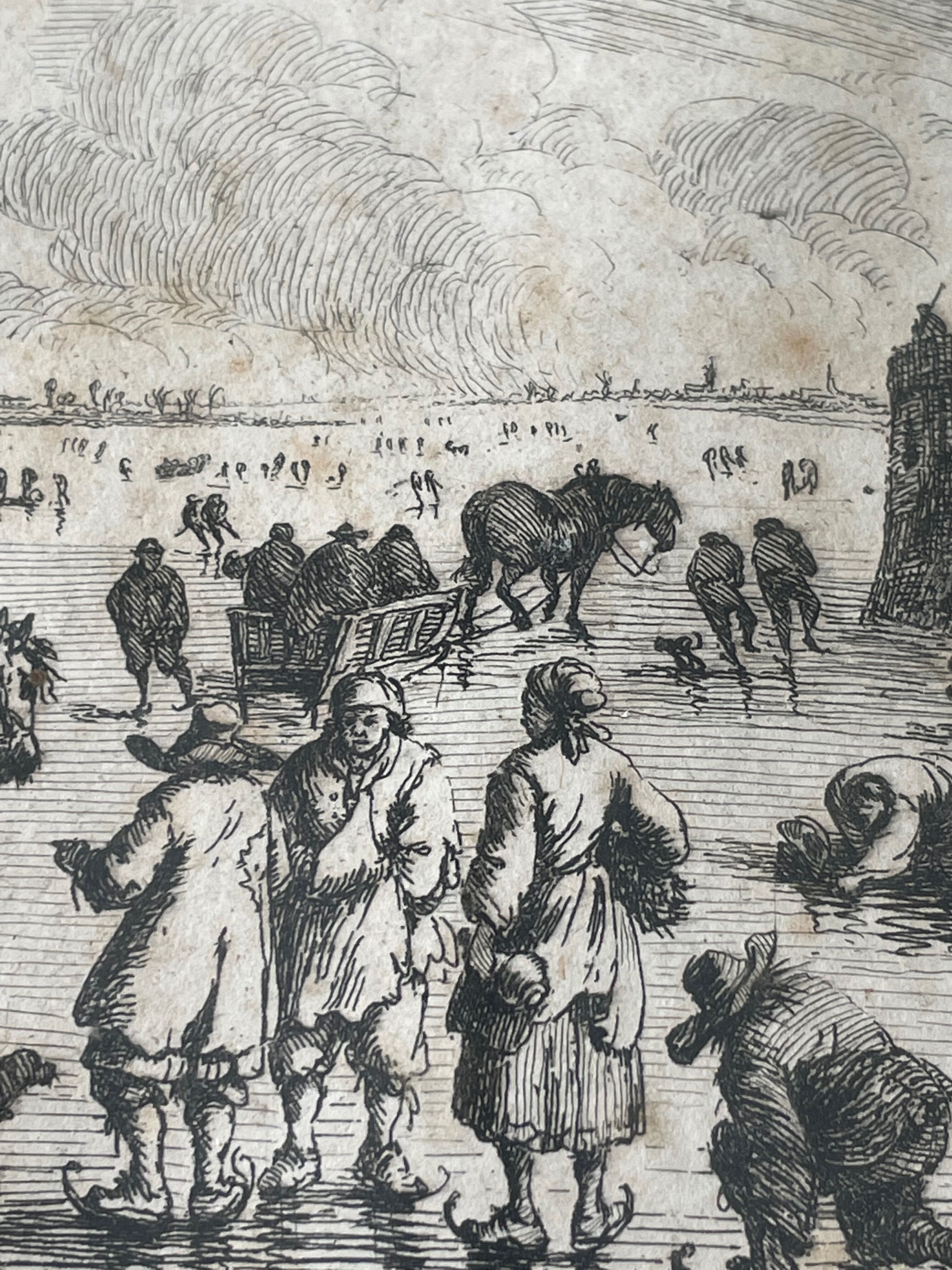 Painting antique figure skating eighteenth century