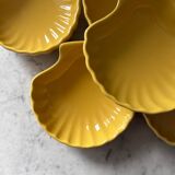 Set of 6 shell-shaped ramekins