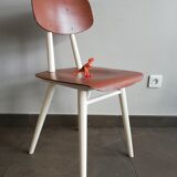 2 vintage Czech wooden chairs, Ton ex Thonet, 1960
