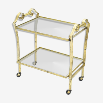 Wheeled service gilded iron glass Ramsay 1940