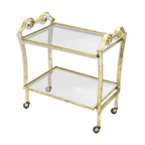 Wheeled service gilded iron glass Ramsay 1940