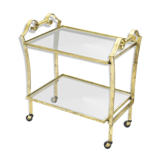 Wheeled service gilded iron glass Ramsay 1940