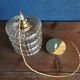 Pendant light 60s golden amber glass