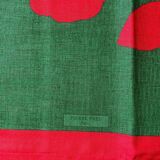Pierre Frey "Frontenac" Red & Green Tablecloth