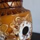 Vintage 70s ceramic floor lamp honey orange