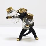 Set of salt and pepper shakers monkey Walter Bosse, Herta Baller, Austria, 1950s
