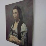 Fred Neumann After Jean Baptiste Camille Corot, The Woman with the Pearl, 1980s, Oil on Canvas