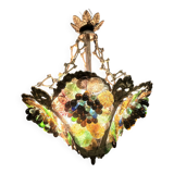 Murano chandelier in bronze and bunches of grapes