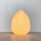 Vintage Murano glass egg floor lamp whirlpool by Vetri Murano