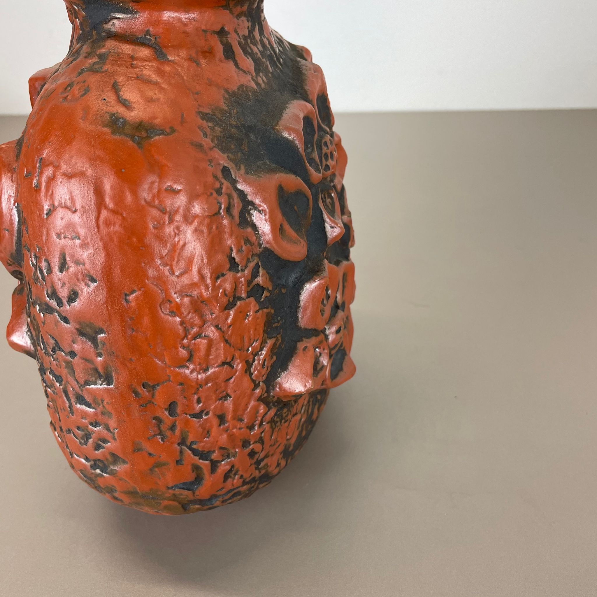 Fat Lava Ceramic Pottery Vase Heinz Siery Carstens Tönnieshof, Germany, 1970s