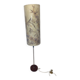 Lampadaire avec abat jour en fleurs séchées