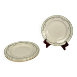 Set of 4 Longwy plates, Loridan model, early 20th century.
