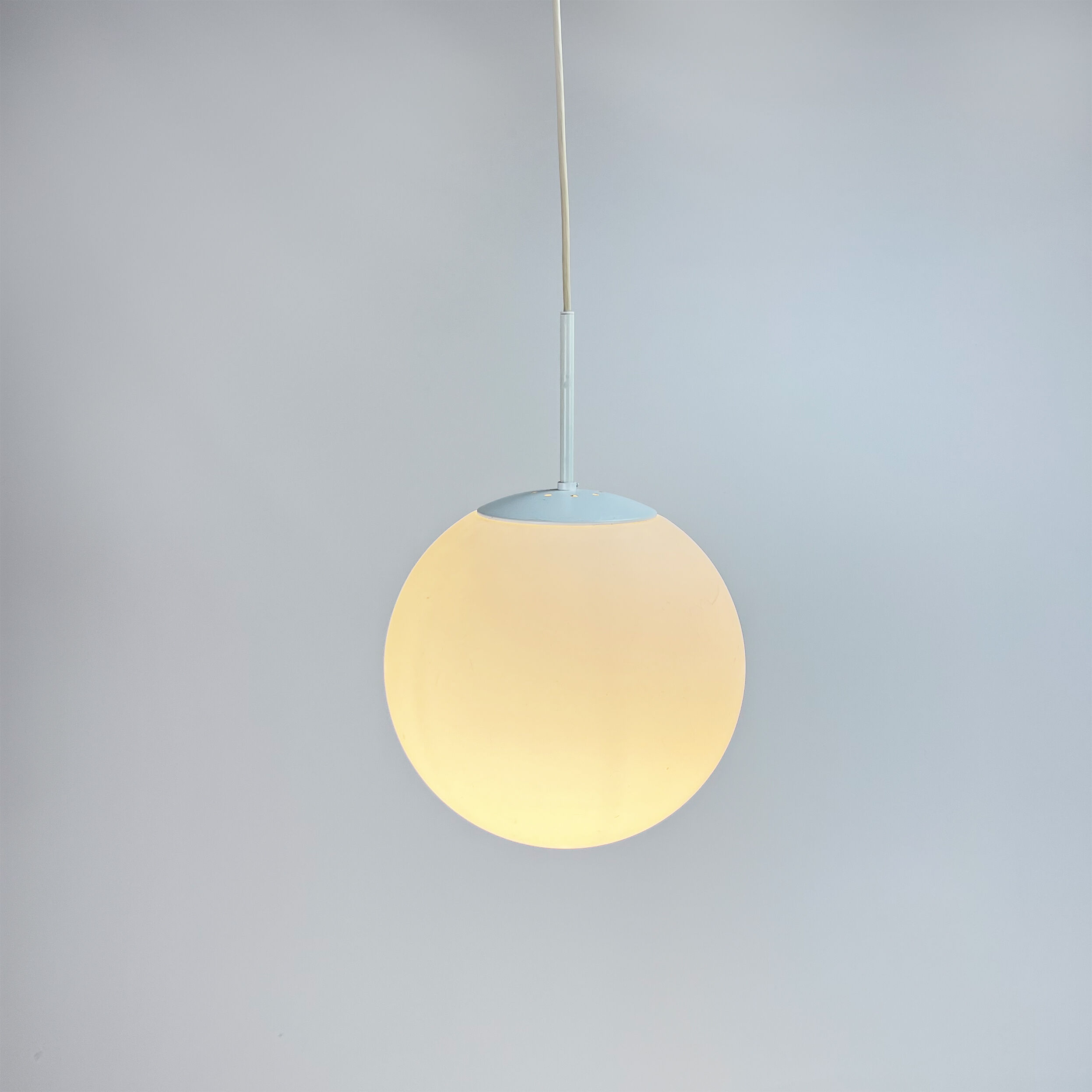 XXL Mid Century Hanging Bol Lamp by Glashutte Limburg, 1970s