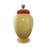 Lamp " KOSTKA " France in cracked ceramic 80s