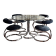 Dining table / 4 Rudi Bonzanini chairs Tecnosalotto, Italy 197