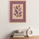 Collage on old paper inspired by Matisse