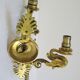 Pair of appliques swans gilded bronze patinated empire style
